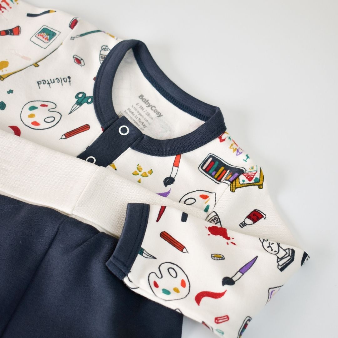STATIONERY Trousers and T-shirt set in 100% organic cotton