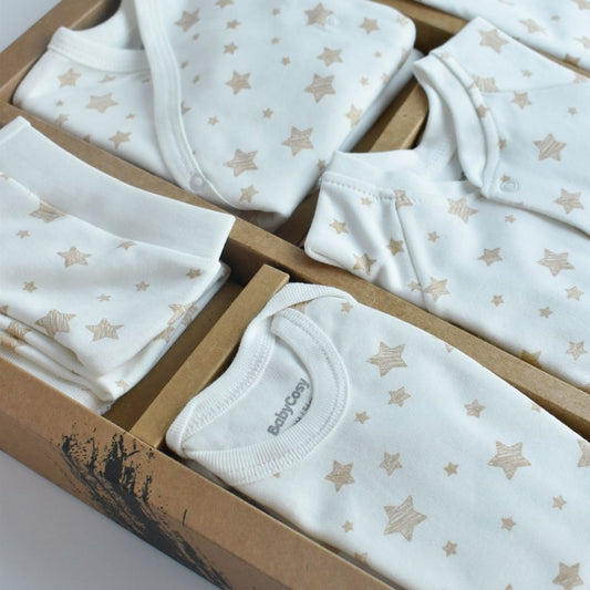 STAR Birth Set - 10 pieces - GOTS Certified - 100% Organic Cotton