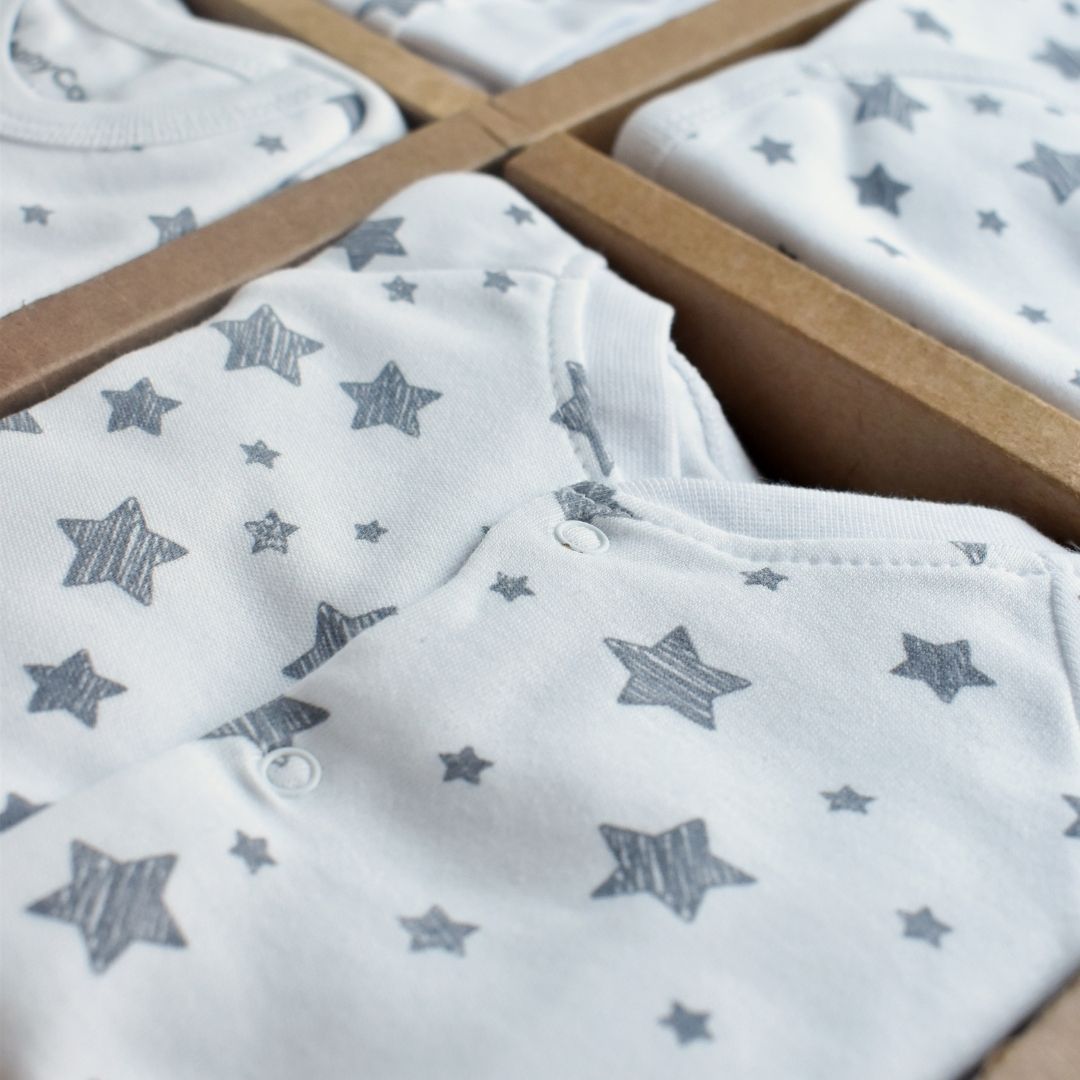 STAR Birth Set - 10 pieces - GOTS Certified - 100% Organic Cotton