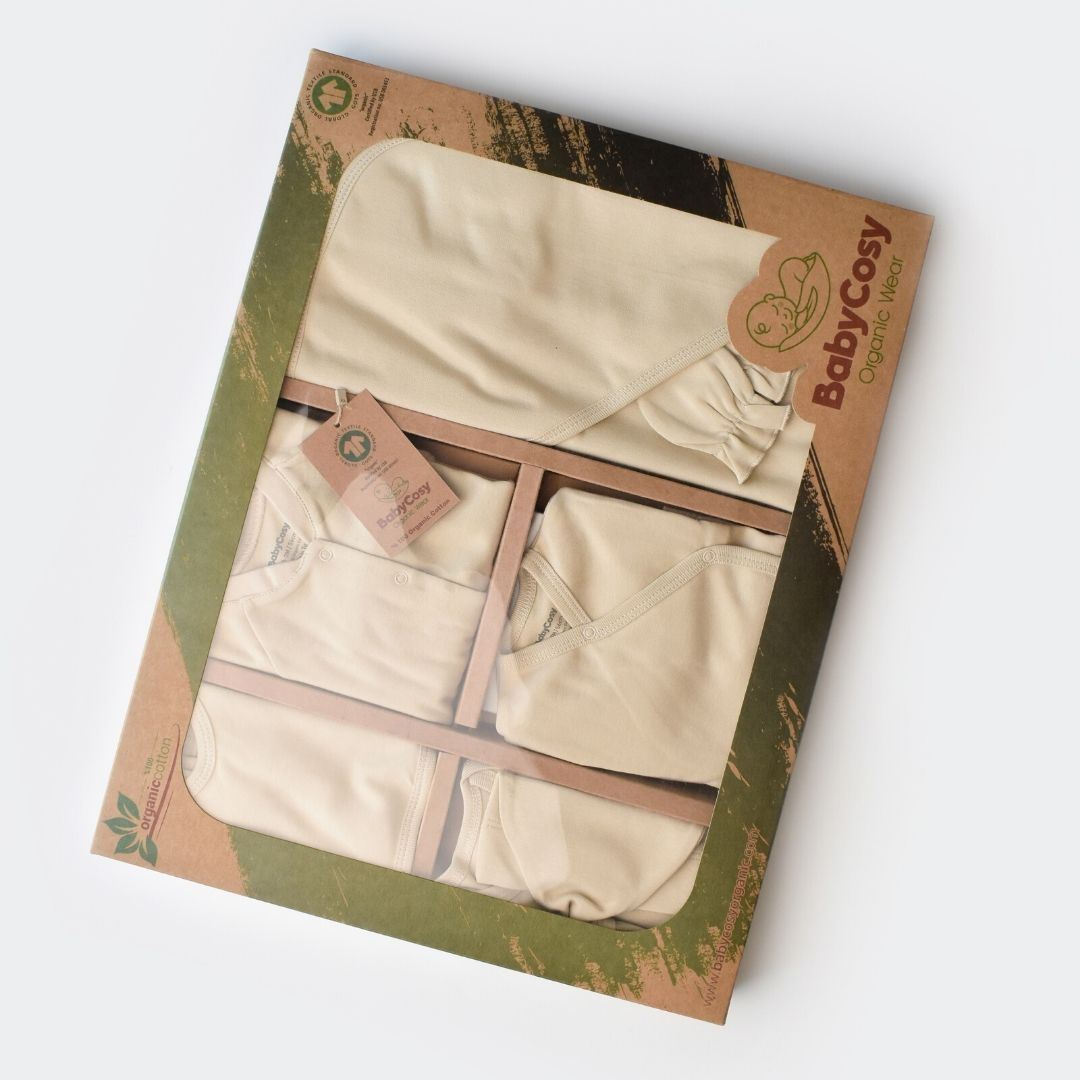 INTERLOK Birth Set - 10 pieces - GOTS Certified - 100% Organic Cotton