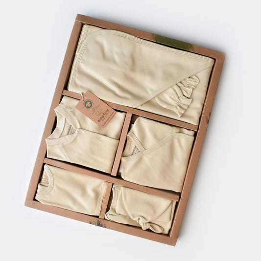 INTERLOK Birth Set - 10 pieces - GOTS Certified - 100% Organic Cotton