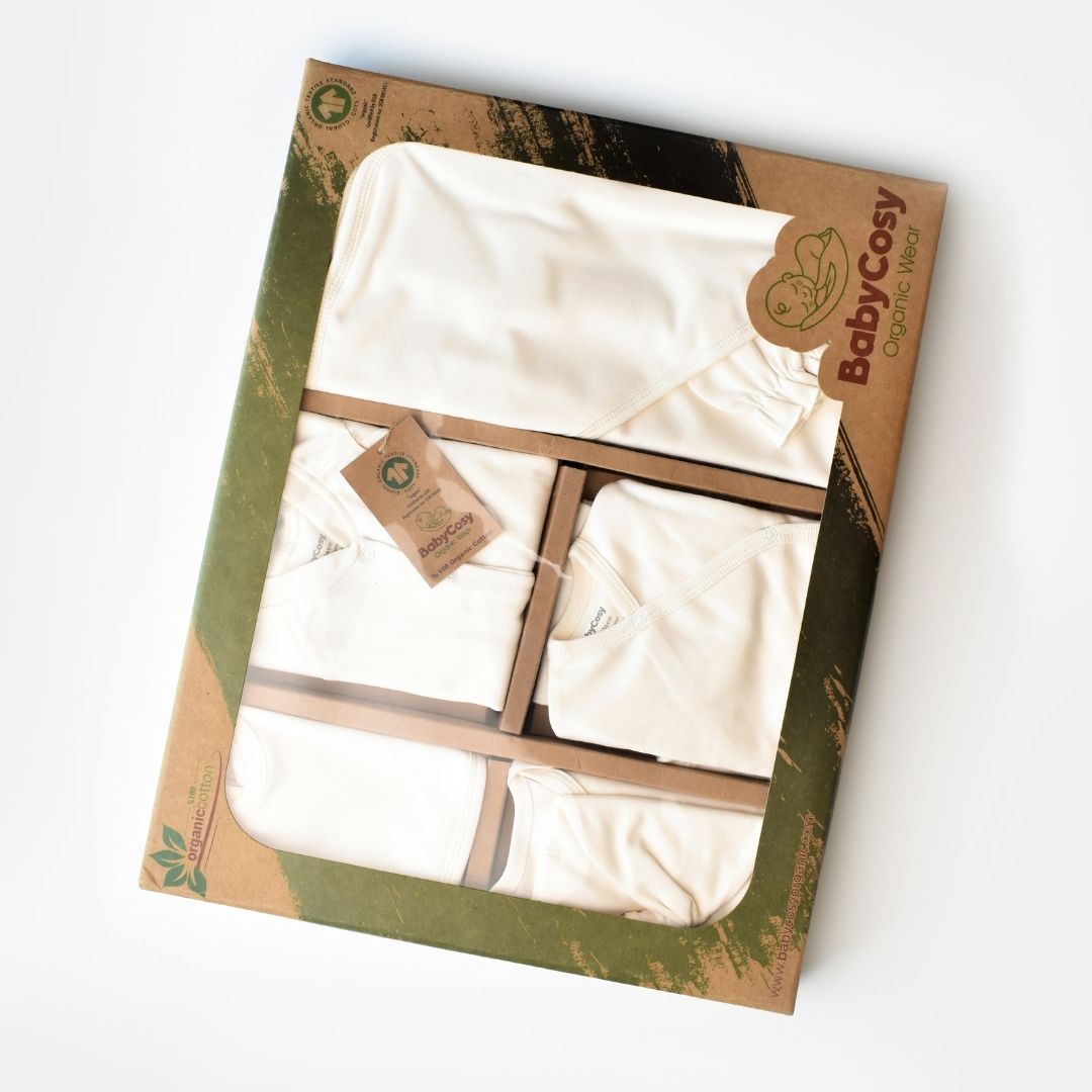 INTERLOK Birth Set - 10 pieces - GOTS Certified - 100% Organic Cotton