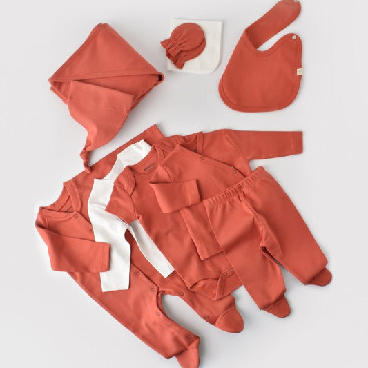 INTERLOK Birth Set - 10 pieces - GOTS Certified - 100% Organic Cotton