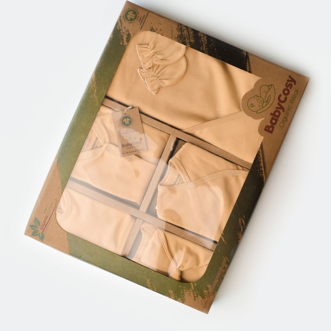 INTERLOK Birth Set - 10 pieces - GOTS Certified - 100% Organic Cotton