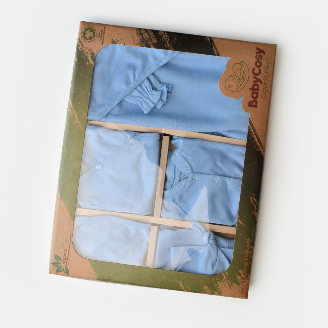 INTERLOK Birth Set - 10 pieces - GOTS Certified - 100% Organic Cotton