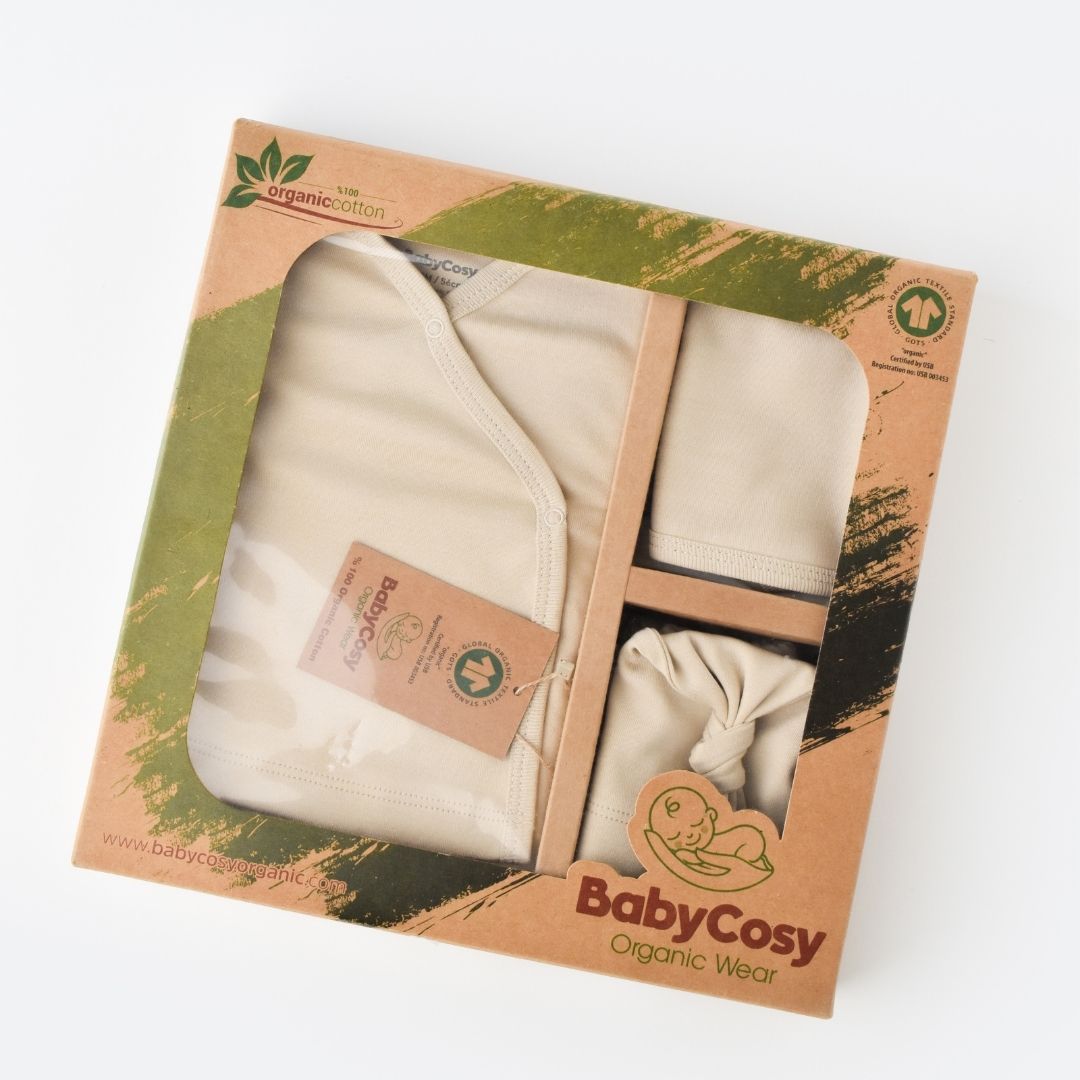 INTERLOK Birth Set - 5 pieces - GOTS Certified - 100% Organic Cotton