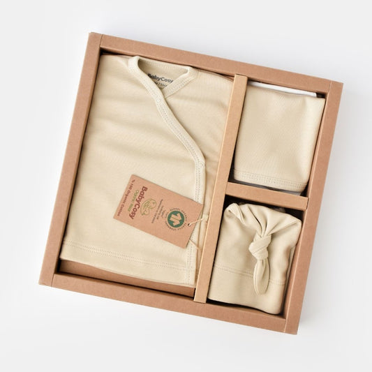 INTERLOK Birth Set - 5 pieces - GOTS Certified - 100% Organic Cotton