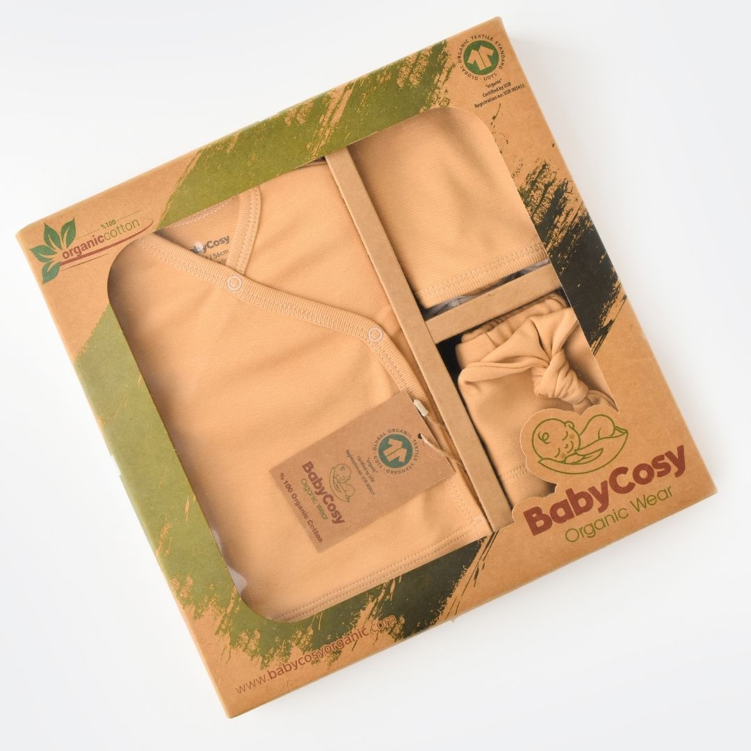 INTERLOK Birth Set - 5 pieces - GOTS Certified - 100% Organic Cotton