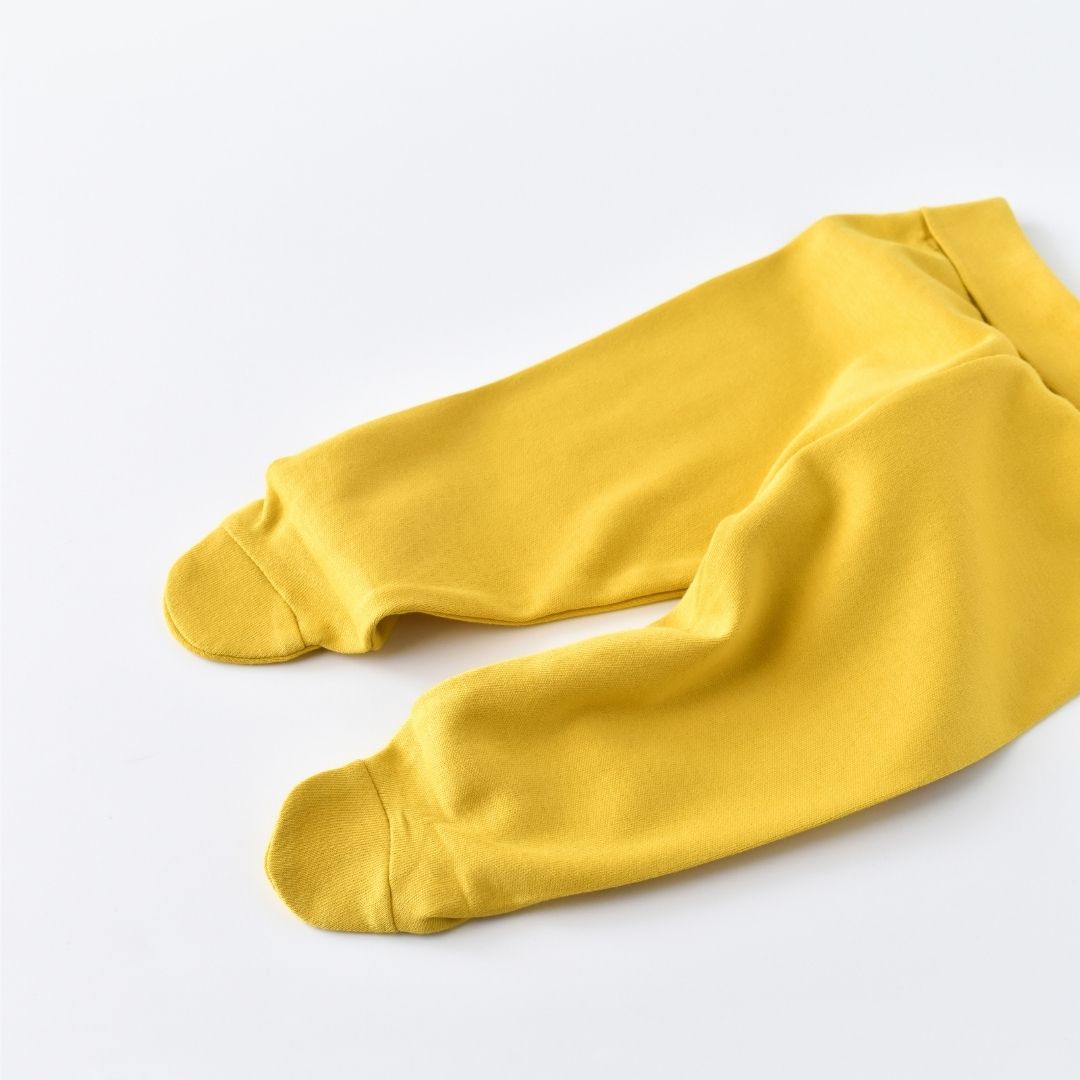 BASIC Trousers with feet in 100% organic cotton