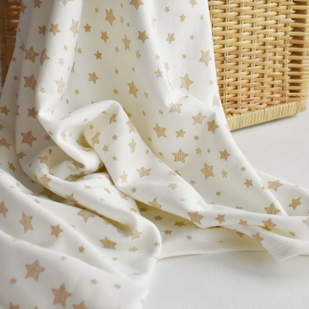 STAR BLANKET for baby boy in 100% organic cotton