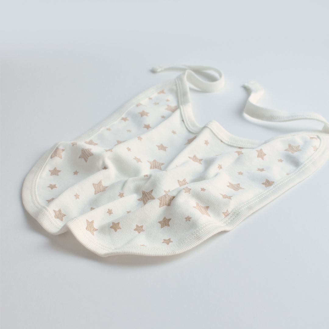 STAR Set 3 Bibs in 100% organic cotton
