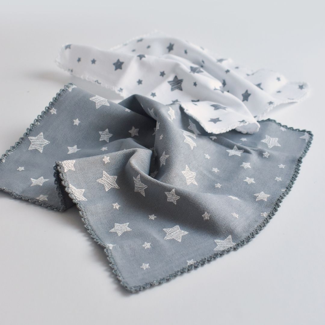 STAR Set 5 100% organic cotton handkerchiefs