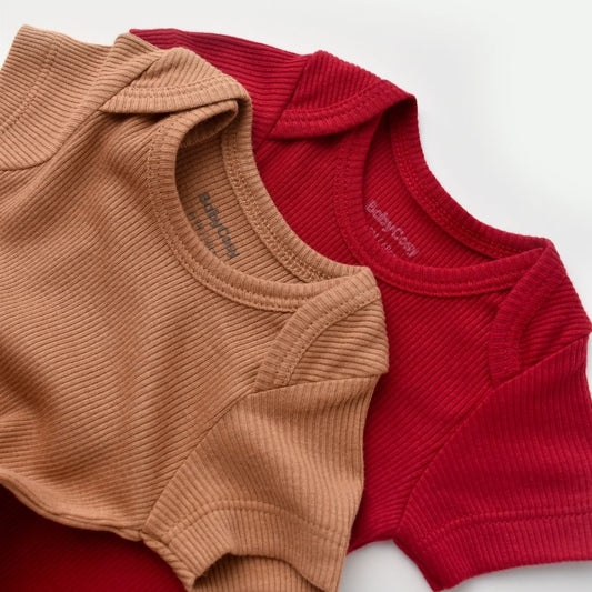 MODAL Pack of 2 Short-sleeved bodysuits