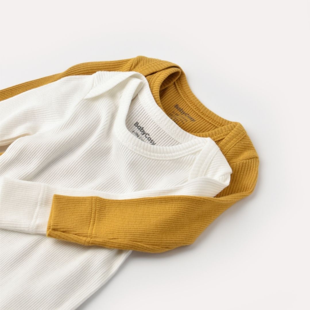 MODAL Pack of 2 Long-sleeved bodysuits