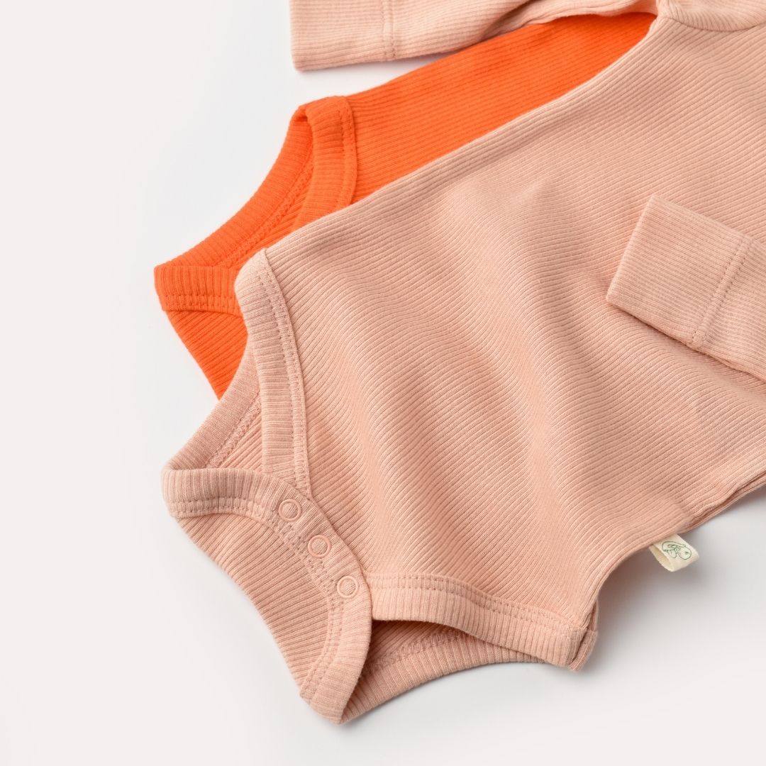 MODAL Confezione da 2 Body a maniche lunghe 50% Modal- 50% Cotone Organico