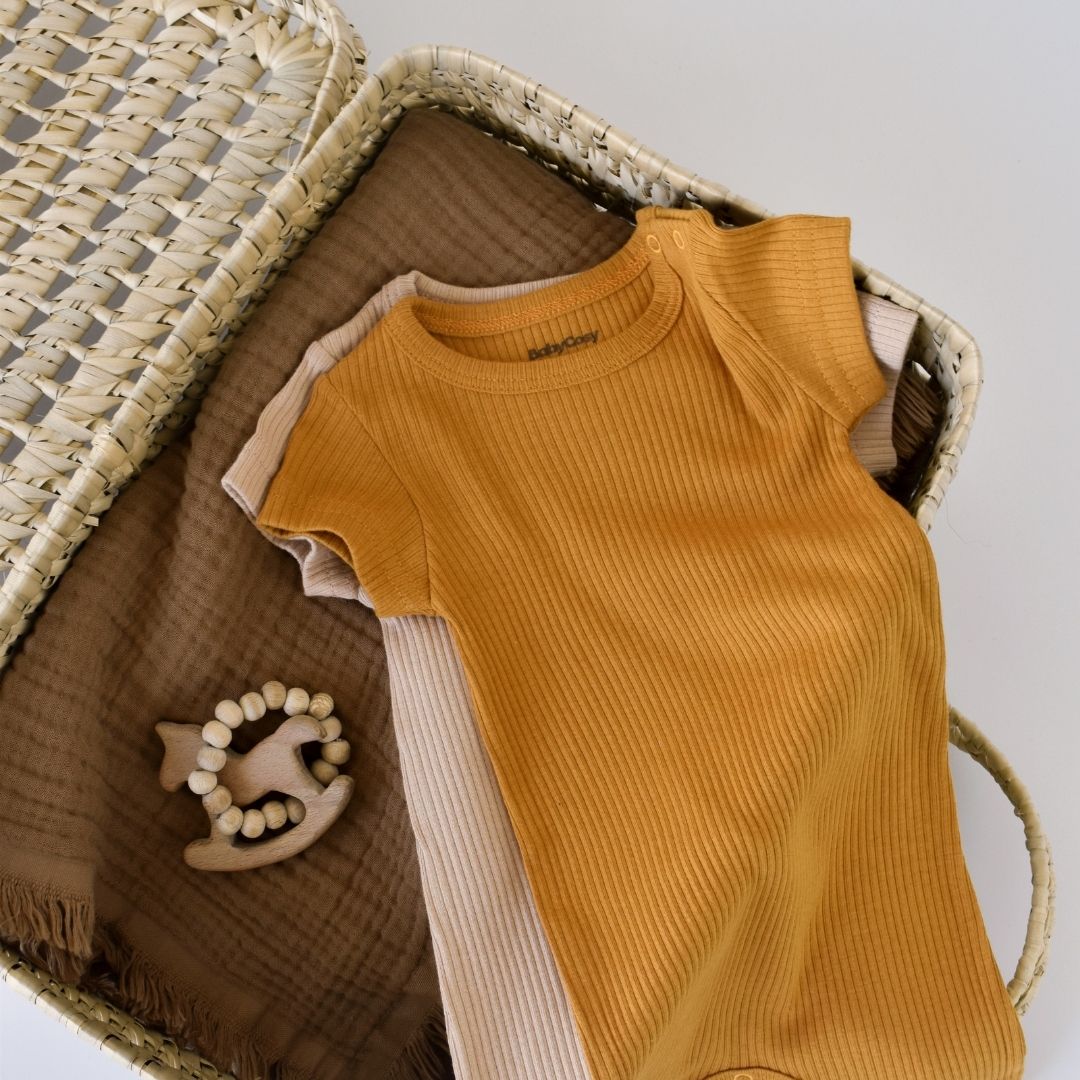 MODAL Pack of 2 Short-sleeved rompers