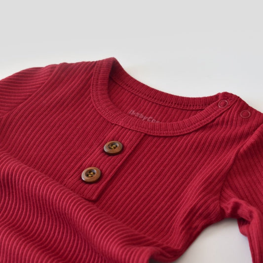 MODAL Long-sleeved romper 50% modal - 50% organic cotton