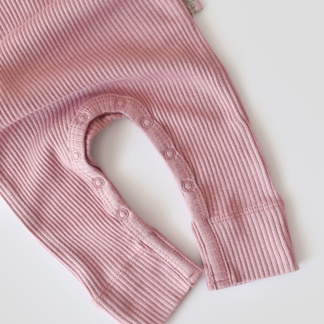 MODAL Long-sleeved romper 50% modal - 50% organic cotton