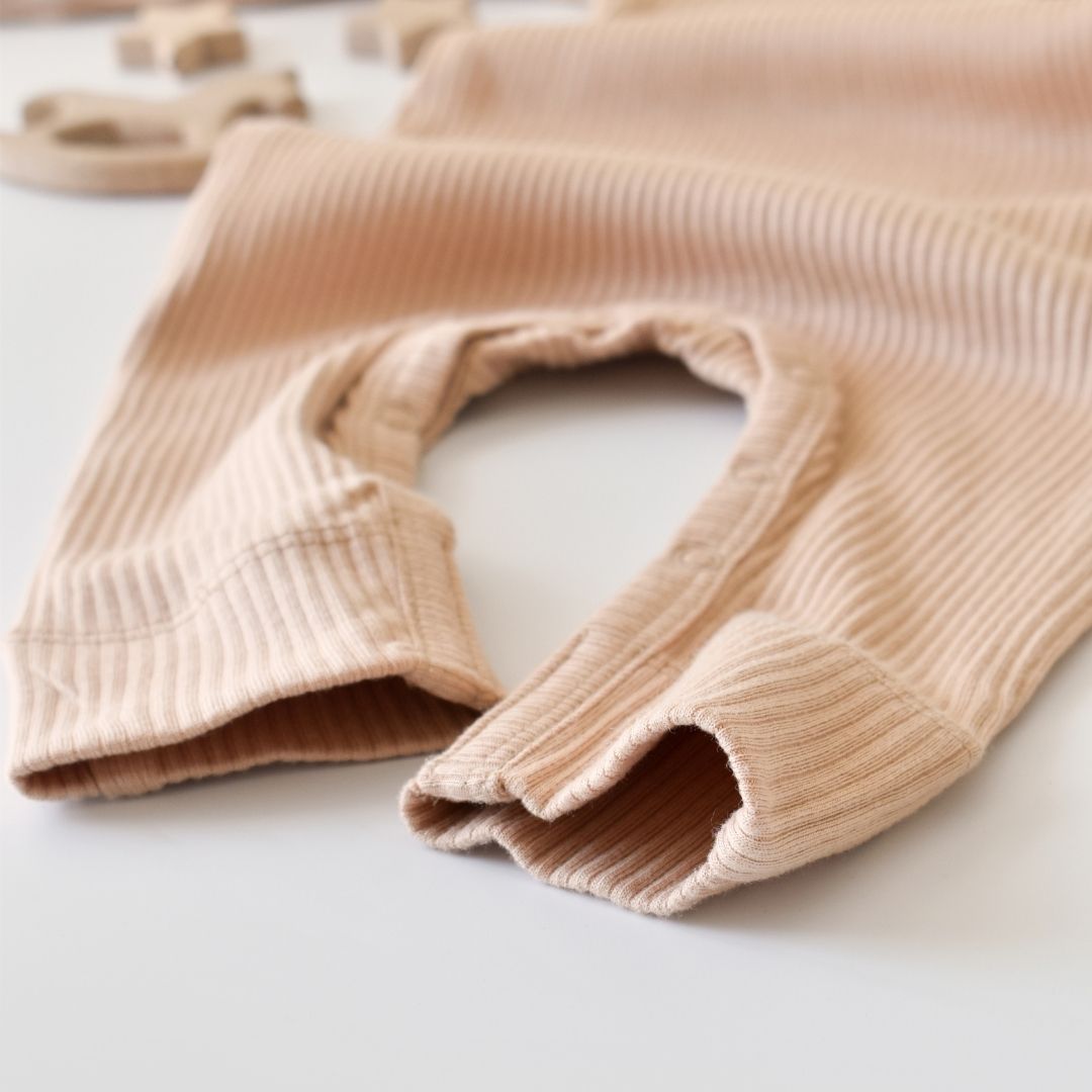 MODAL Long-sleeved romper 50% modal - 50% organic cotton