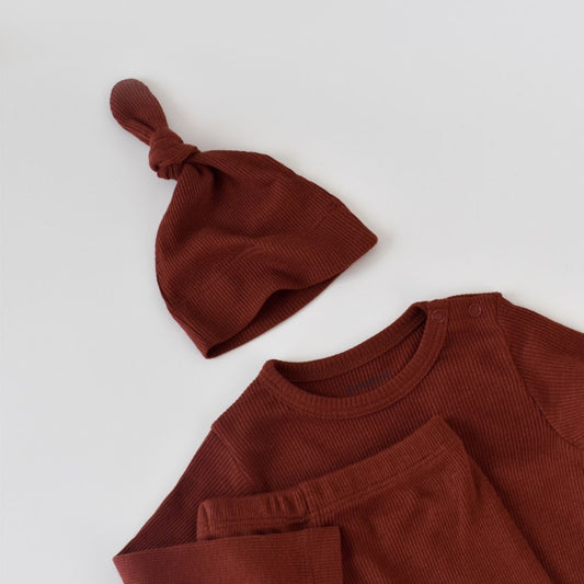 MODAL BABY SET 3 pieces in 50% modal - 50% organic cotton