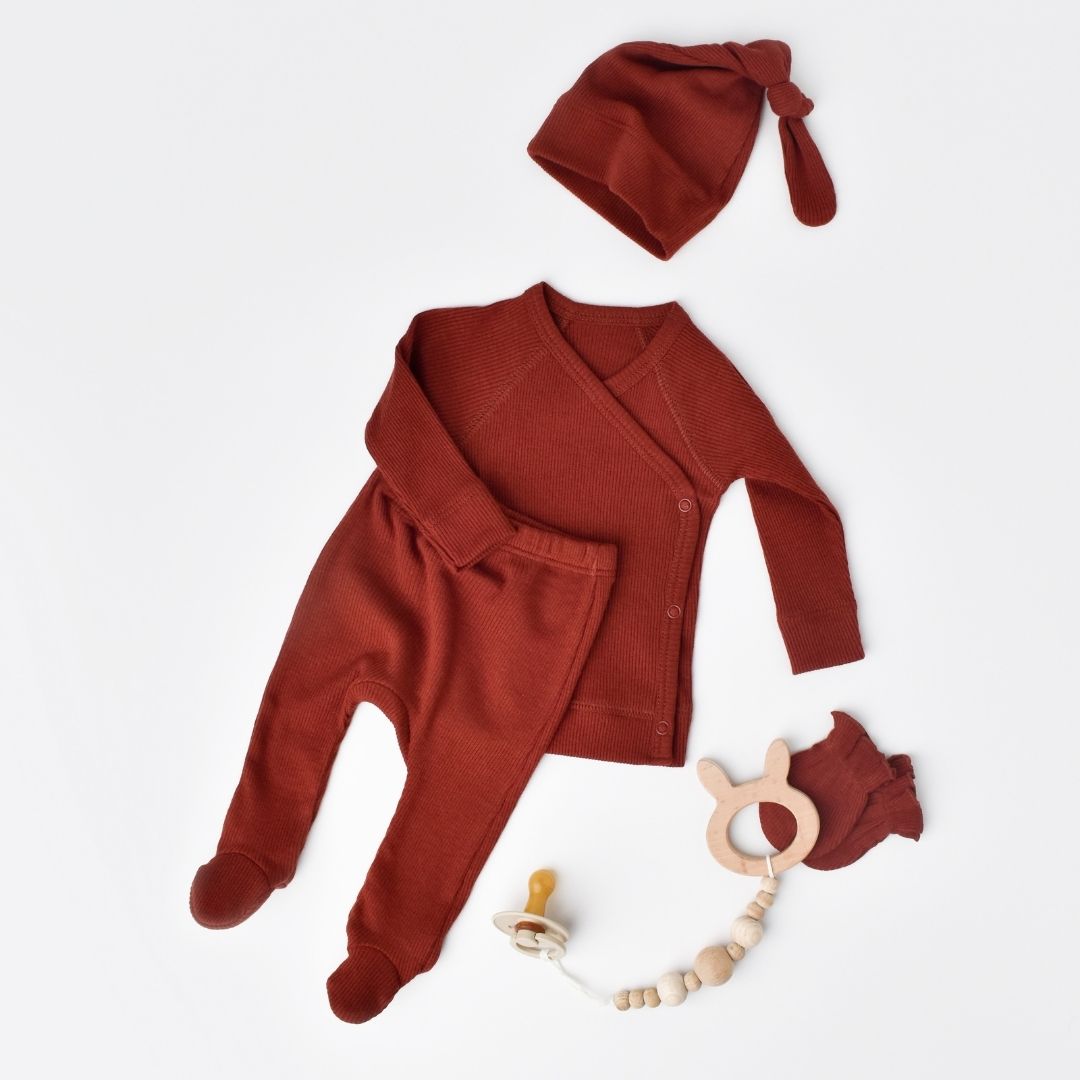 MODAL BABY SET 4 pieces in 50% modal - 50% organic cotton