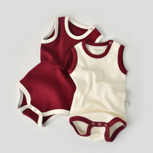 RETRO 2-pack sleeveless bodysuit