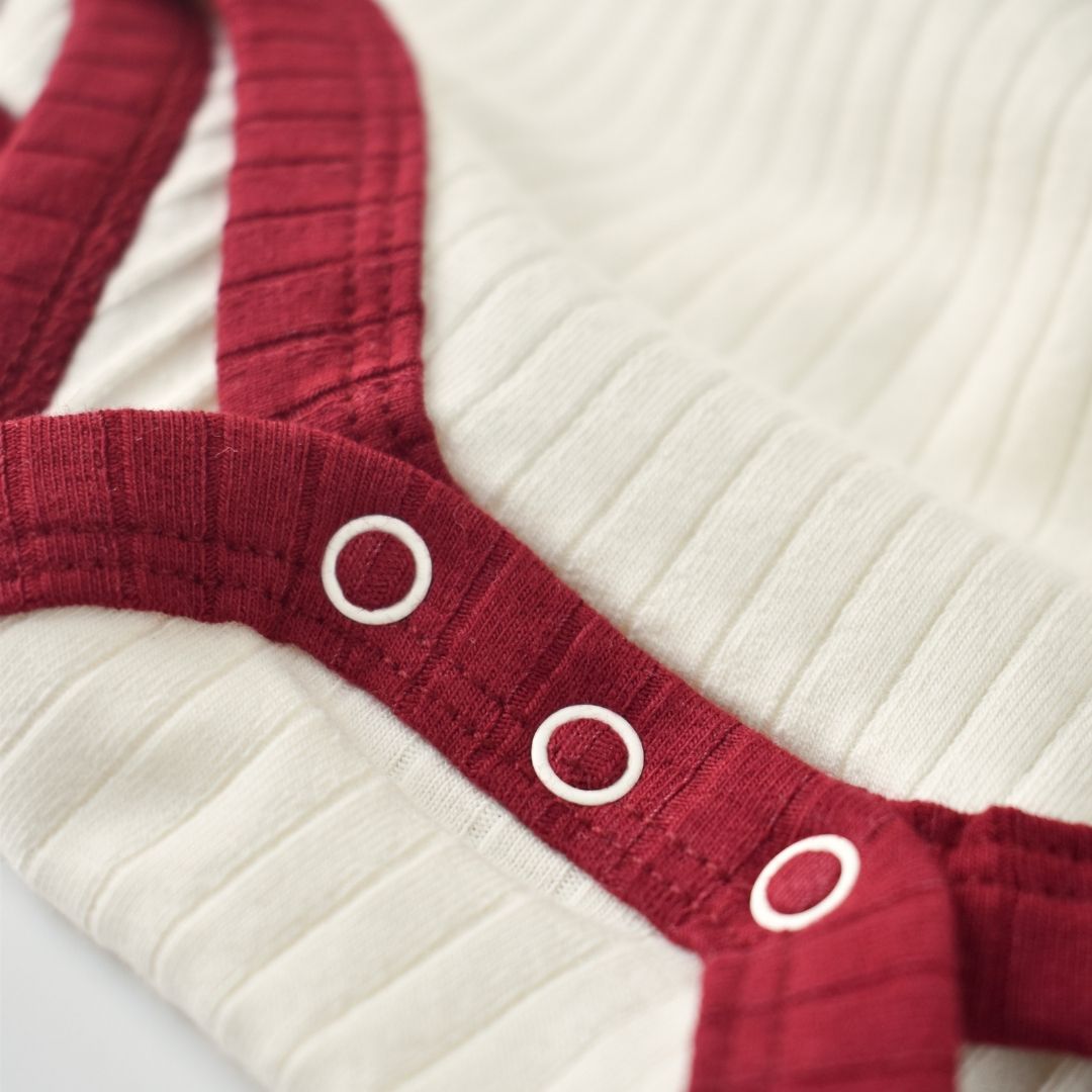 BACK Pack of 2 Short-sleeved bodysuits% 95 Organic Cotton - 5% Elastane