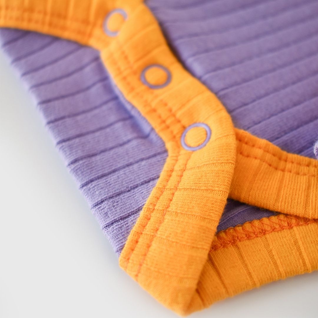 BACK Pack of 2 Short-sleeved bodysuits% 95 Organic Cotton - 5% Elastane