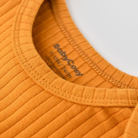 RIBANA Long-sleeved bodysuit% 95 Organic Cotton - 5% Elastane