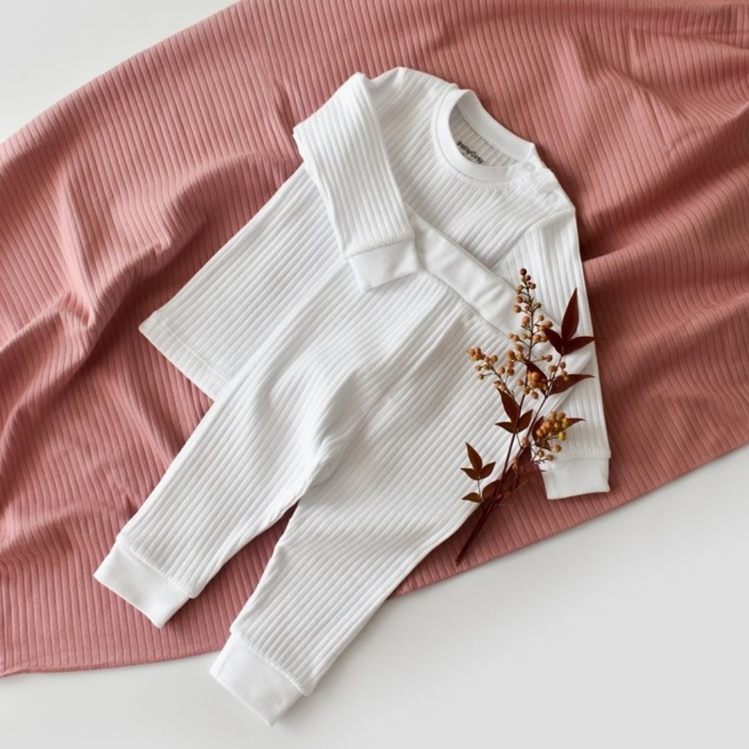 RIBANA Trousers and T-shirt set in 95% Organic Cotton 5% Elastane