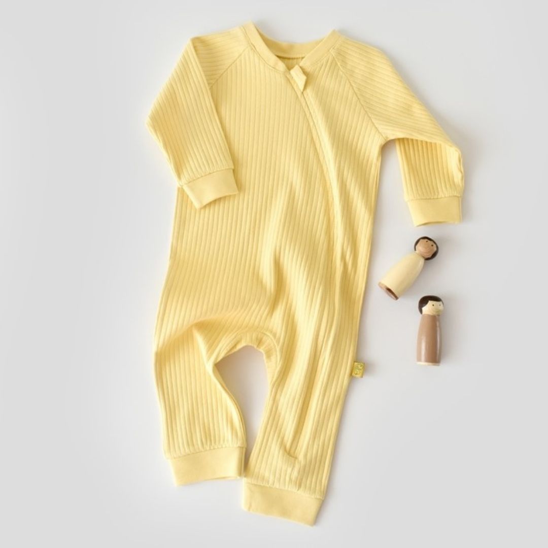 RIBANA Romper with zip in% 95 Organic Cotton - 5% Elastane