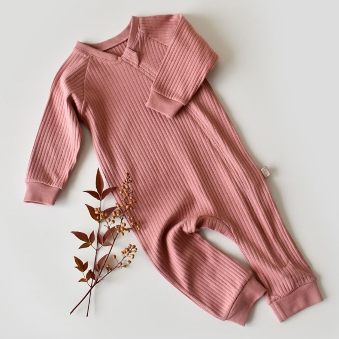 RIBANA Romper with zip in% 95 Organic Cotton - 5% Elastane