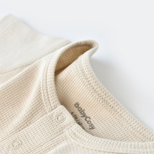 WAFFLE SET Shorts and short-sleeved T-shirt in 100% Organic Cotton