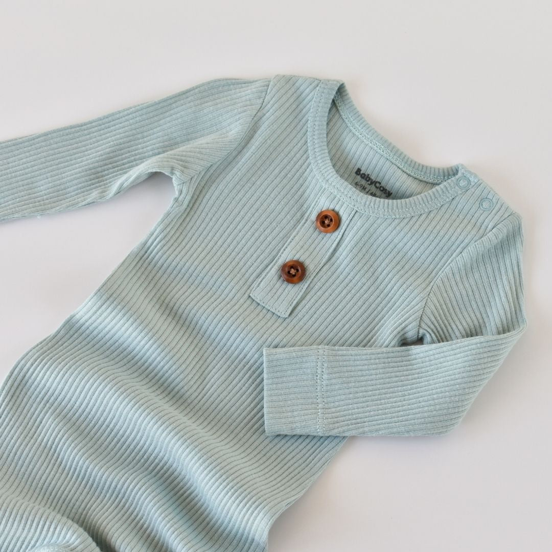 MODAL Long-sleeved romper 50% modal - 50% organic cotton