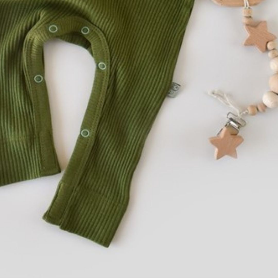 MODAL Long-sleeved romper 50% modal - 50% organic cotton