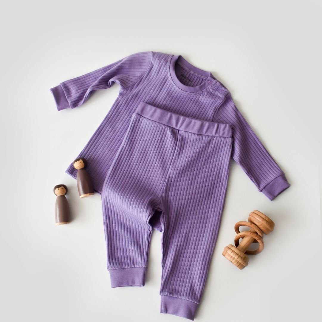 RIBANA Trousers and T-shirt set in 95% Organic Cotton 5% Elastane