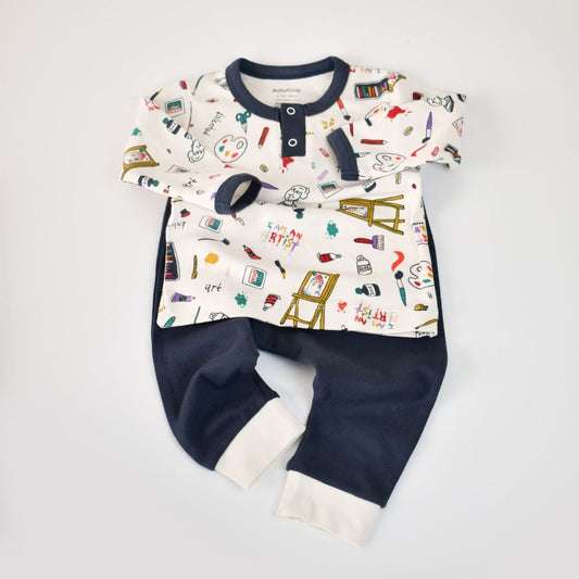 PAPETERIE Ensemble pantalon et tee-shirt en 100% coton bio