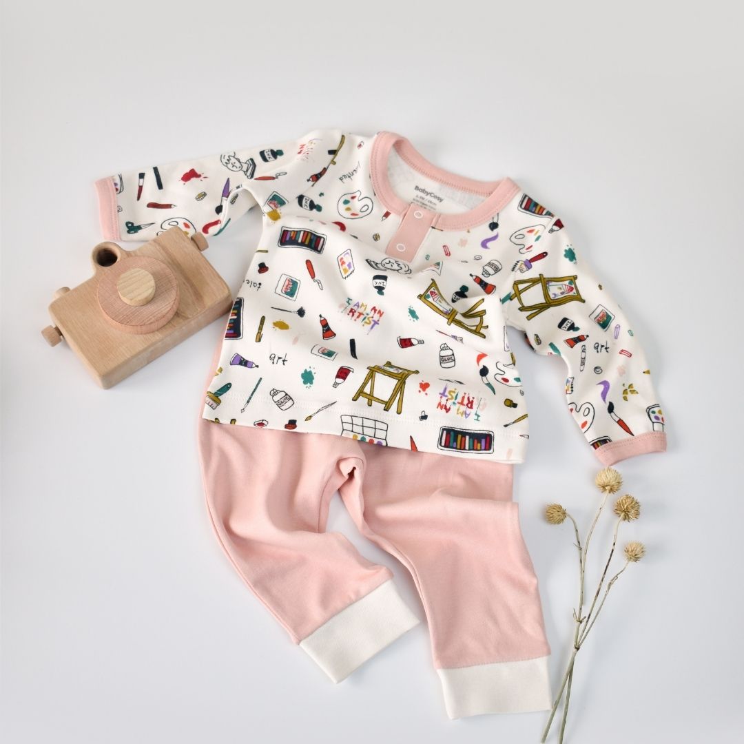 PAPETERIE Ensemble pantalon et tee-shirt en 100% coton bio
