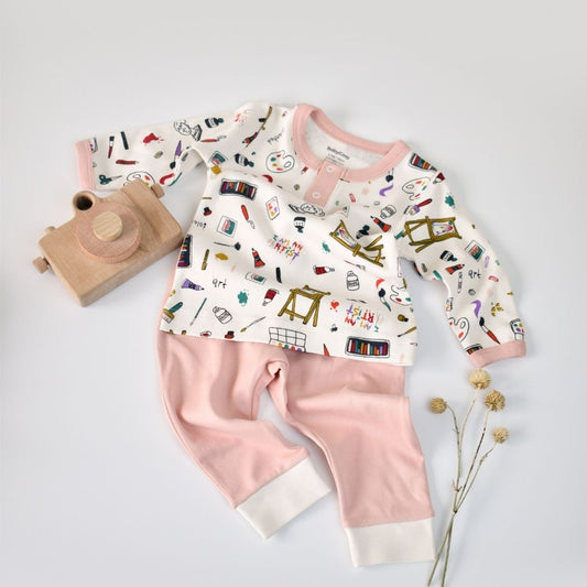 PAPETERIE Ensemble pantalon et tee-shirt en 100% coton bio