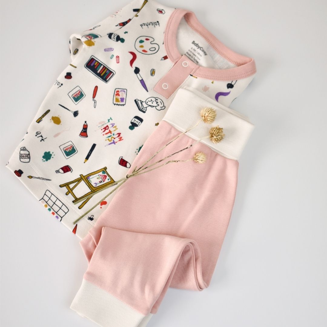 PAPETERIE Ensemble pantalon et tee-shirt en 100% coton bio