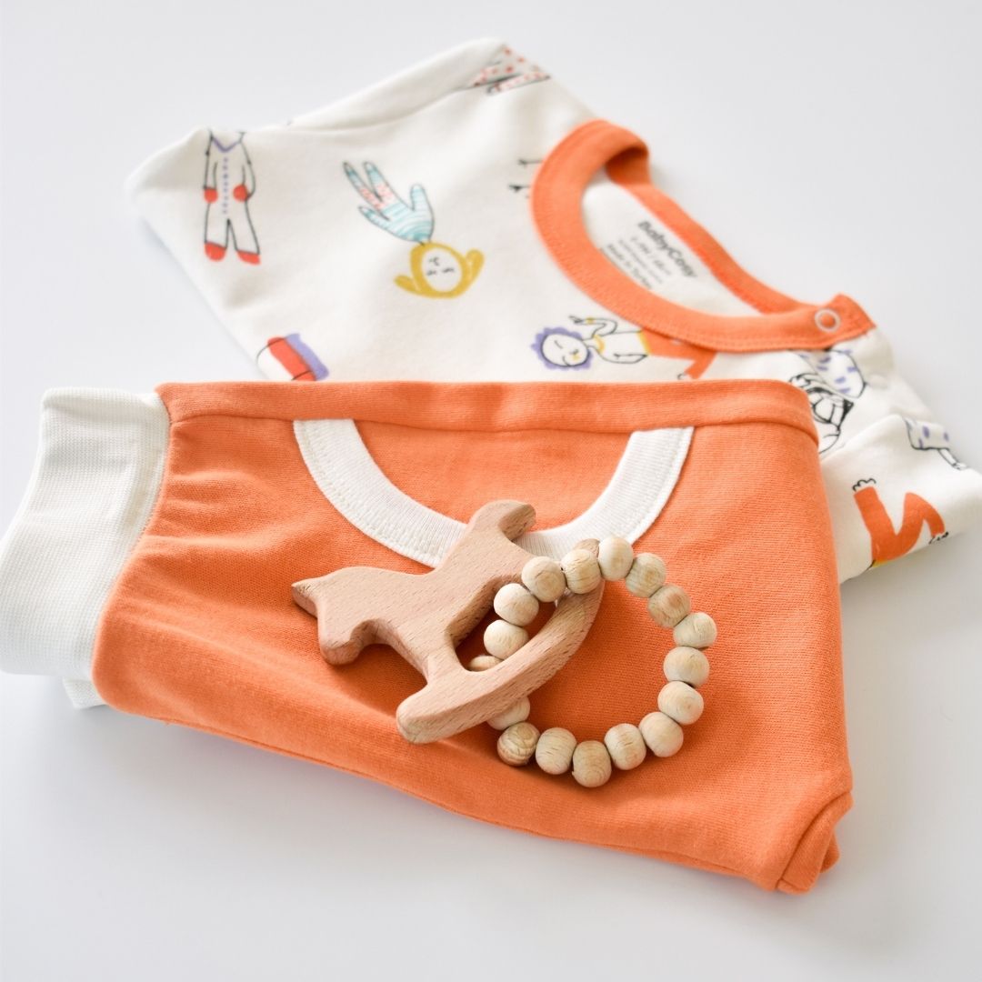 WORLD BABIES Ensemble pantalon et T-shirt en 100% coton biologique
