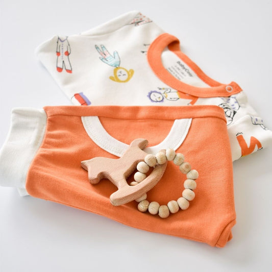 WORLD BABIES Ensemble pantalon et T-shirt en 100% coton biologique