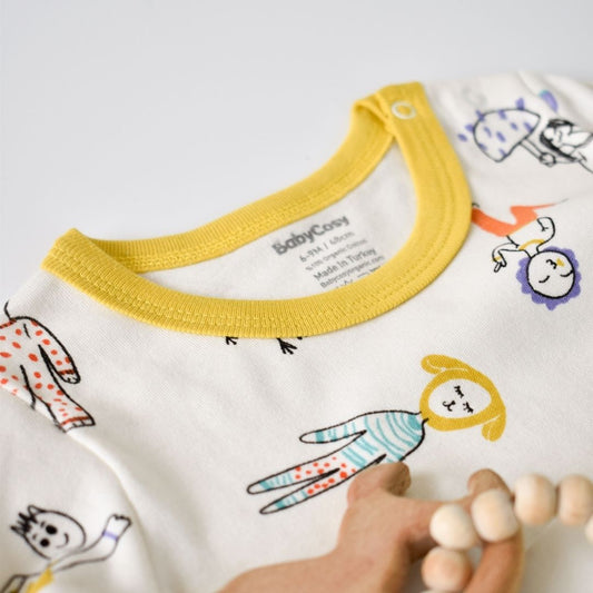 WORLD BABIES Ensemble pantalon et T-shirt en 100% coton biologique