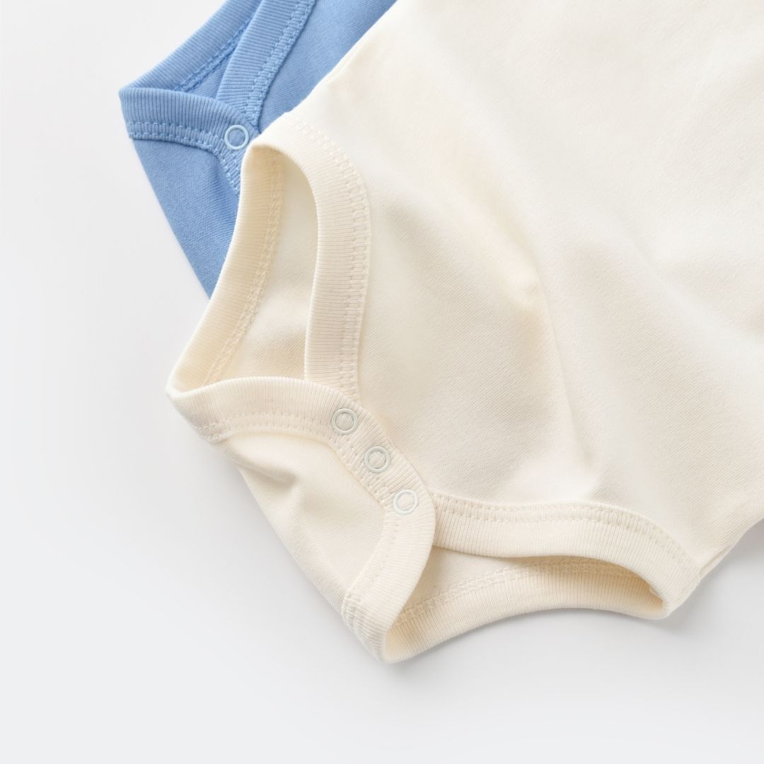 INTERLOK Confezione da 2 Body senza maniche in 100% cotone organico