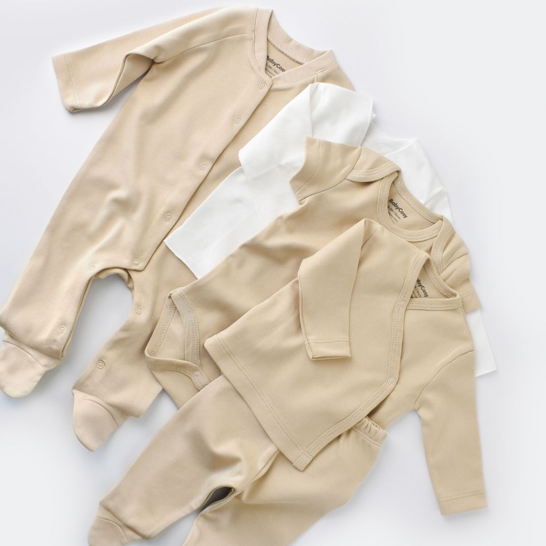INTERLOK Birth Set - 10 pieces - GOTS Certified - 100% Organic Cotton