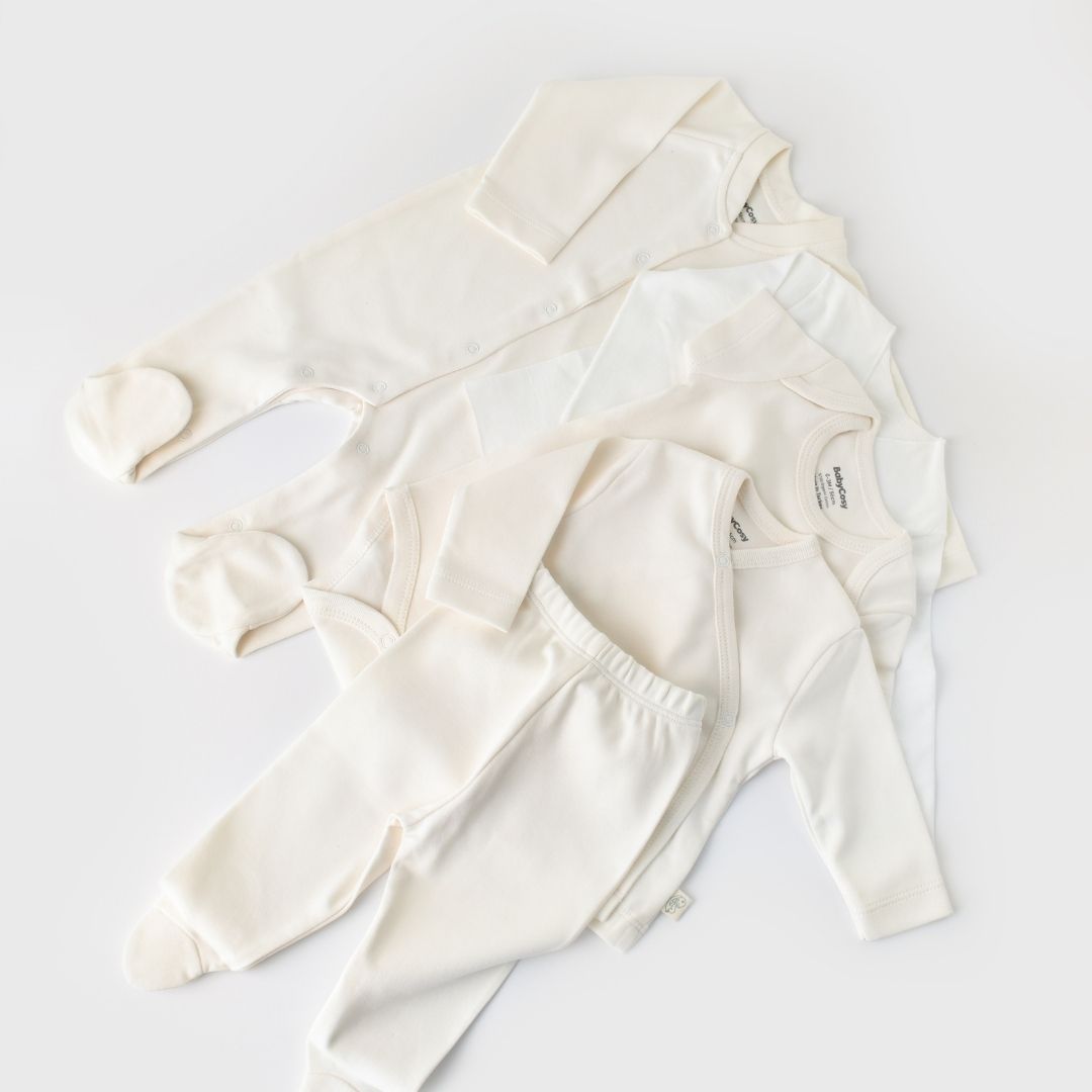 INTERLOK Birth Set - 10 pieces - GOTS Certified - 100% Organic Cotton