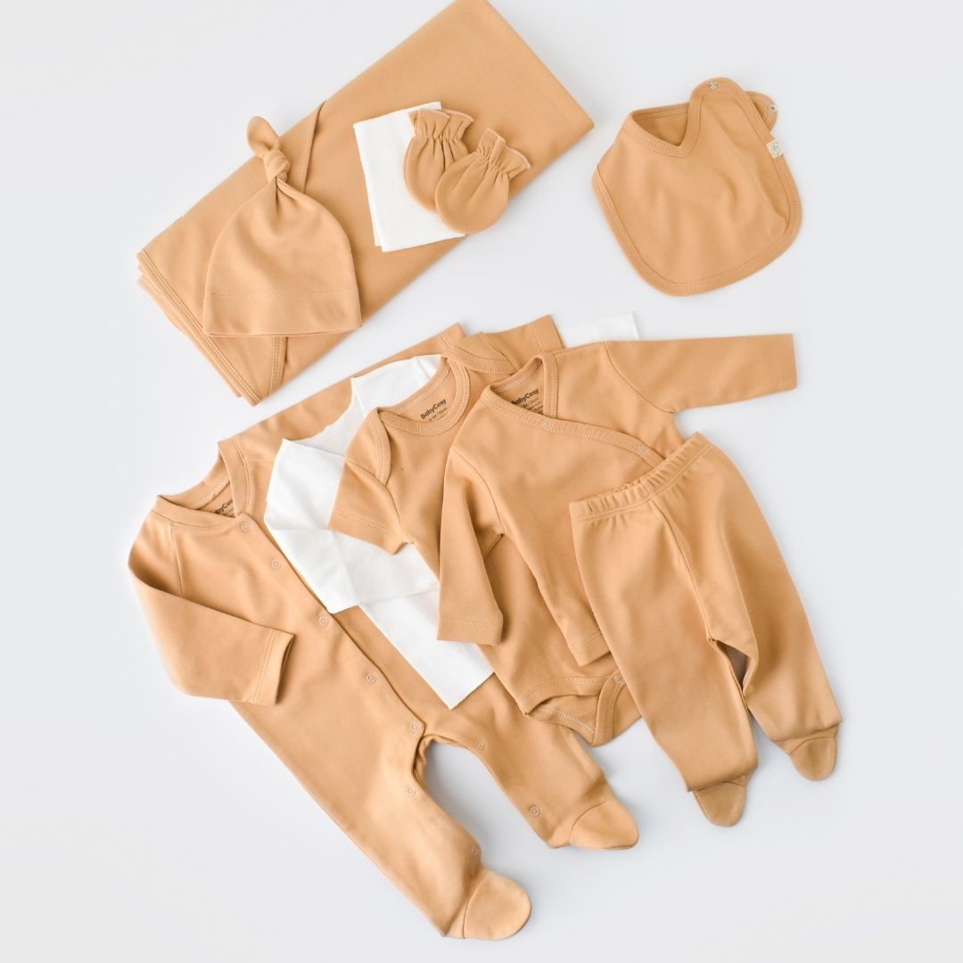 INTERLOK Birth Set - 10 pieces - GOTS Certified - 100% Organic Cotton