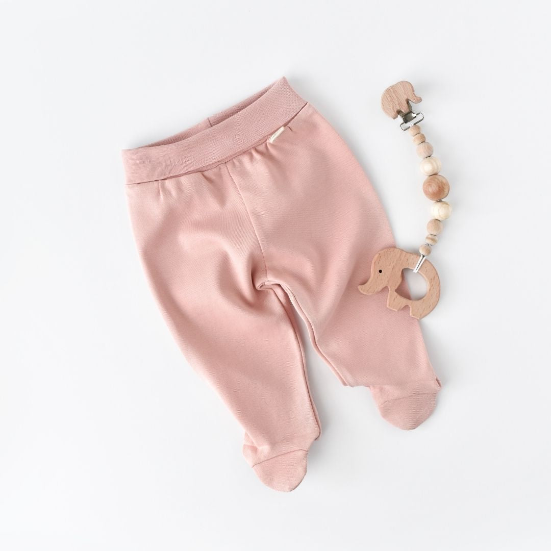 BASIC Trousers with feet in 100% organic cotton