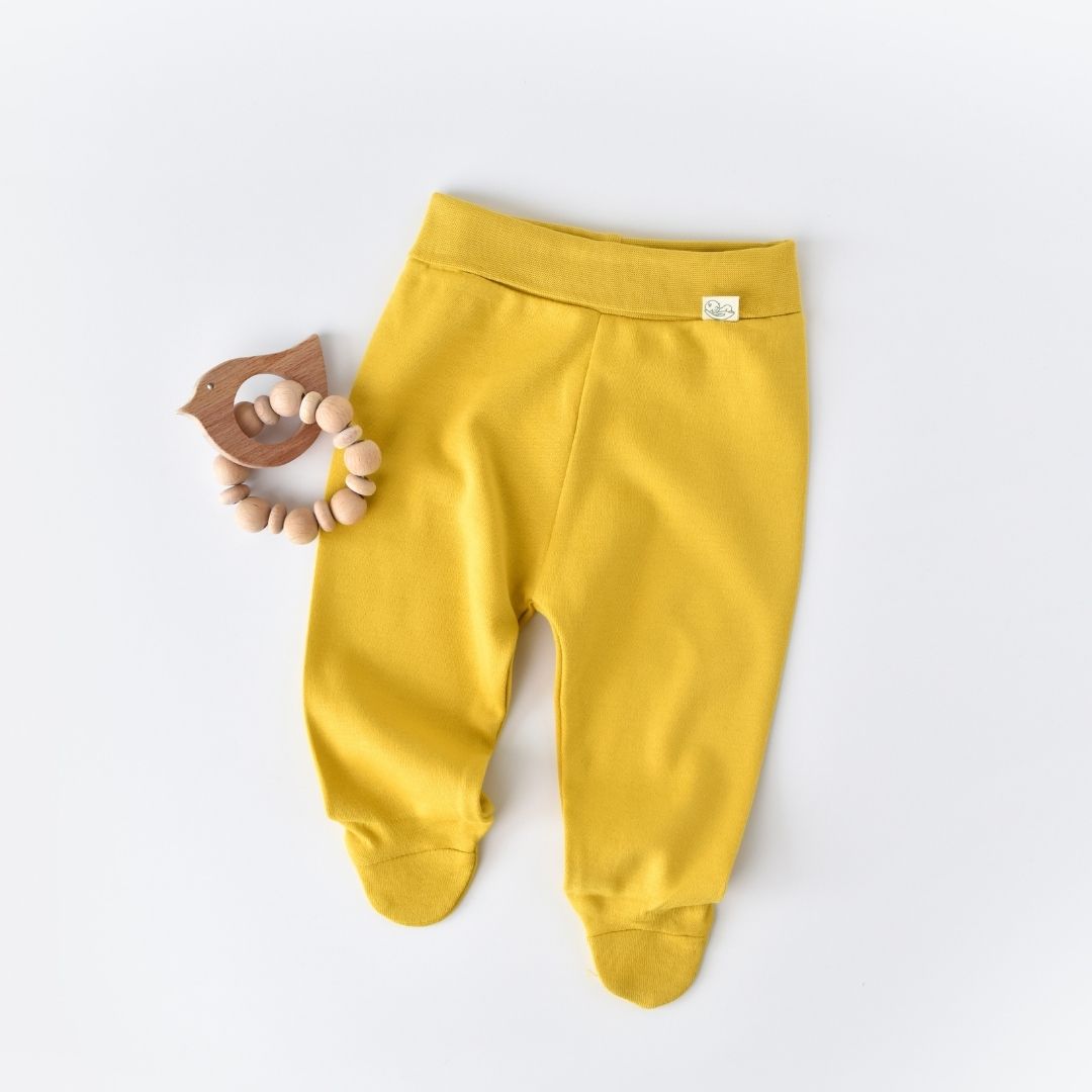 BASIC Trousers with feet in 100% organic cotton