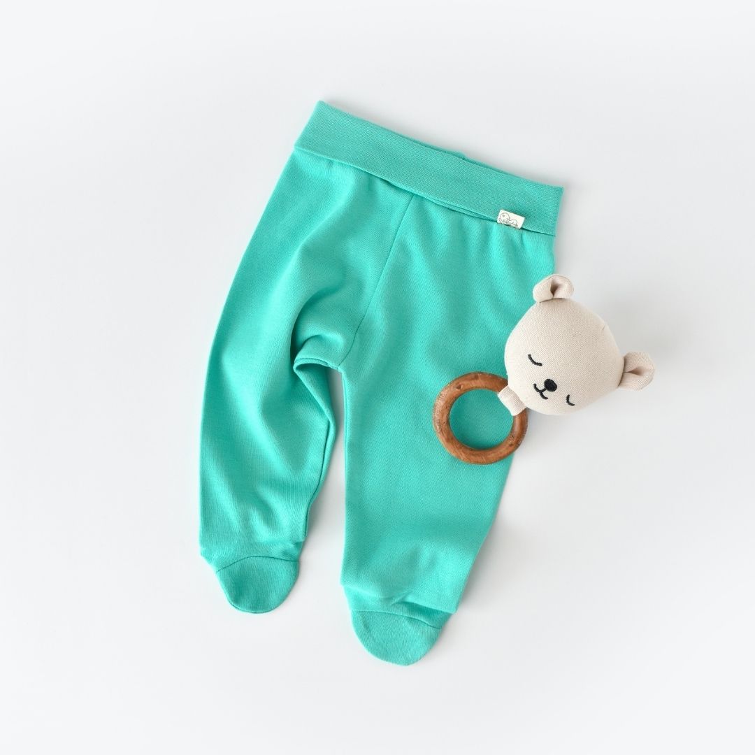 BASIC Trousers with feet in 100% organic cotton